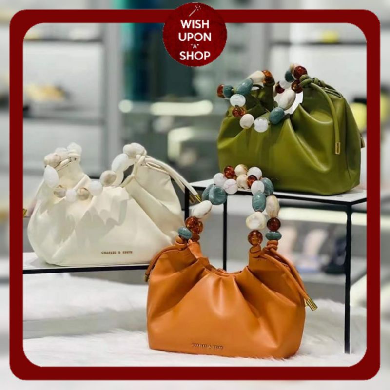 CK Aviary Beaded Acrylic Handle Slouchy Xbody Bag 92UFm