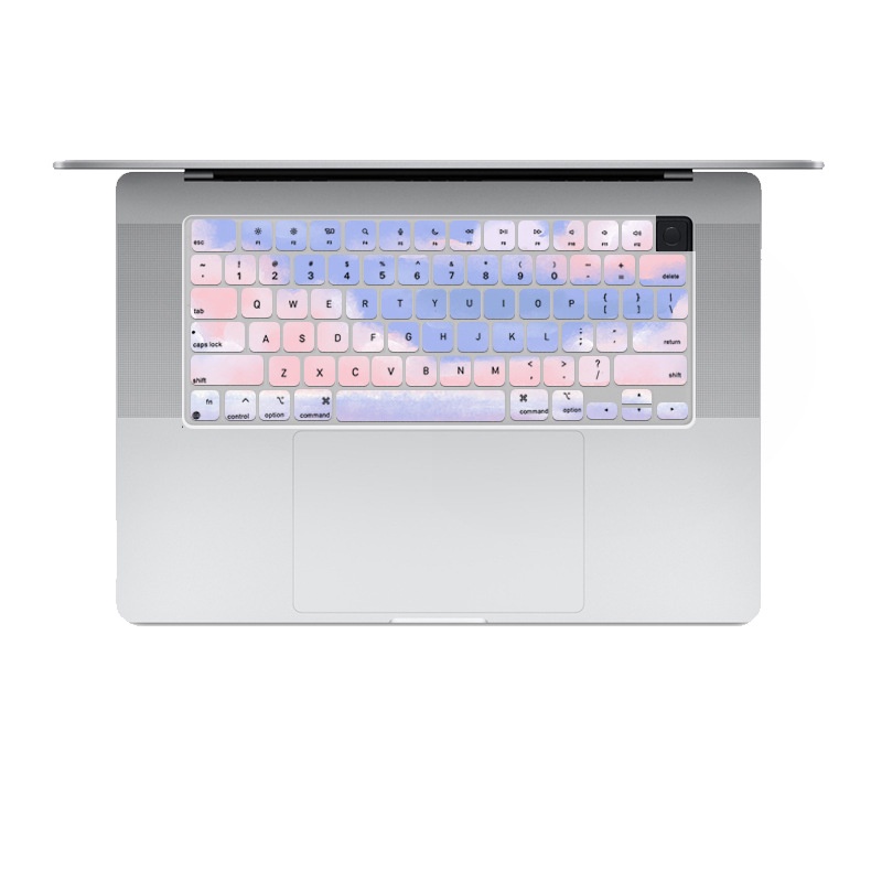 Cover Pelindung Keyboard Motif Kartun Bunga Untuk Apple 2021 MacBook Pro14 / 16 M1 A2442 / A2485