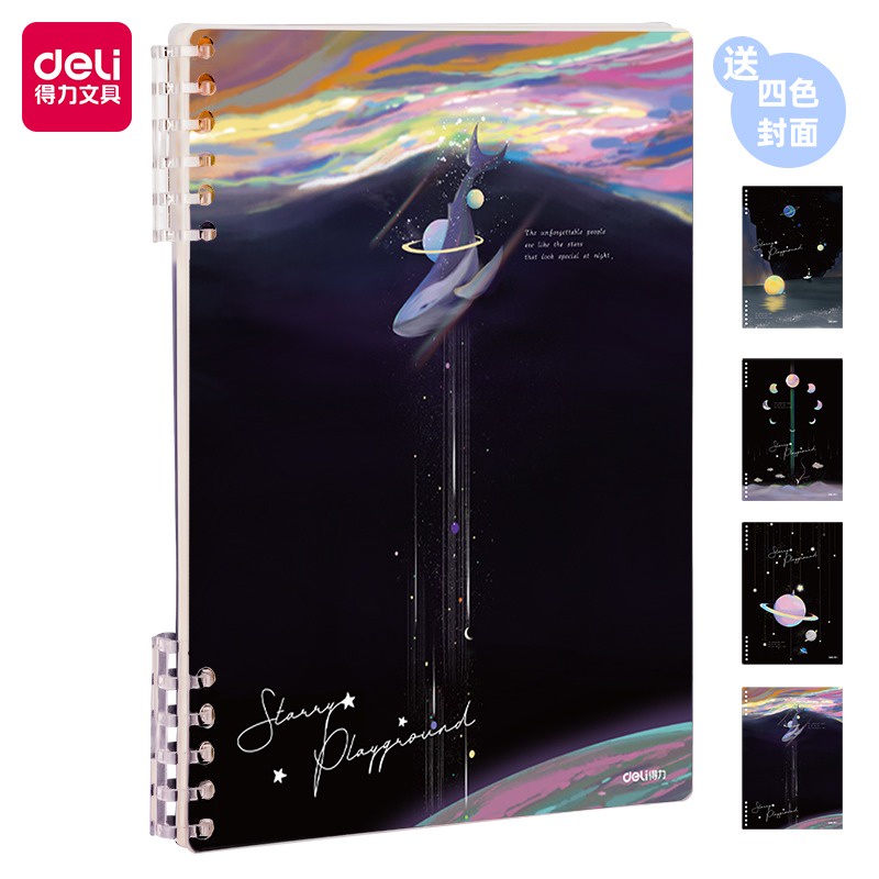 

Buku Catatan / Notebook Spiral Cover Aesthetic A5 Deli 24504