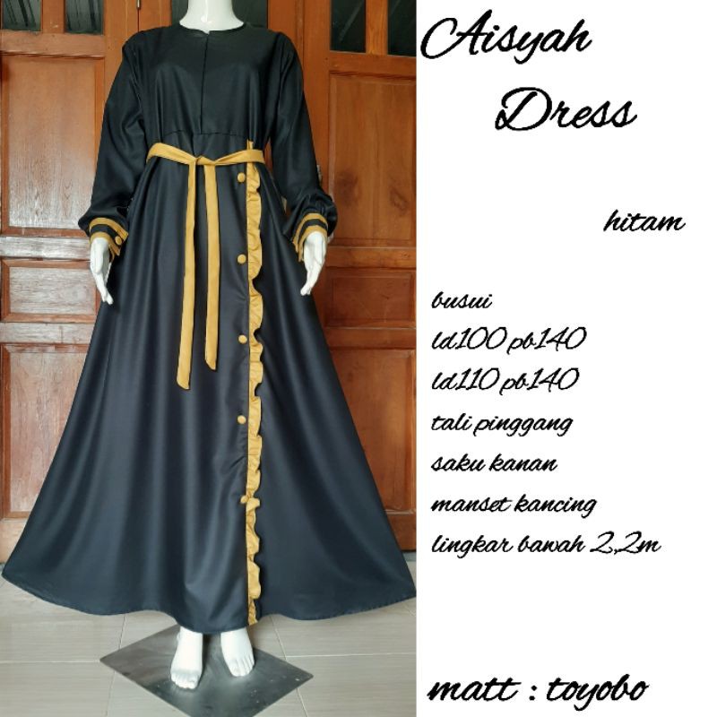 Gamis toyobo premium/toyobo fodu/gamis syar'i toyobo polos