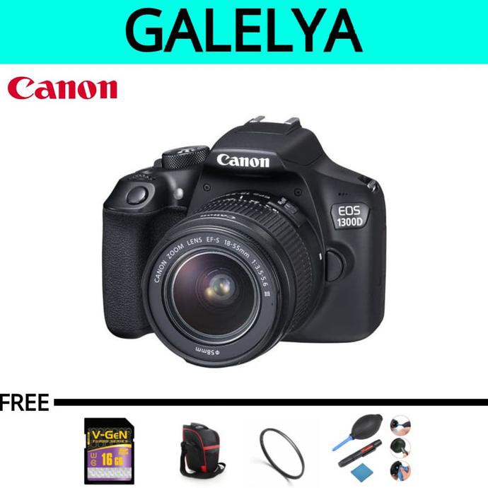 kamera CANON 1300D lensa 18-55MM III murah