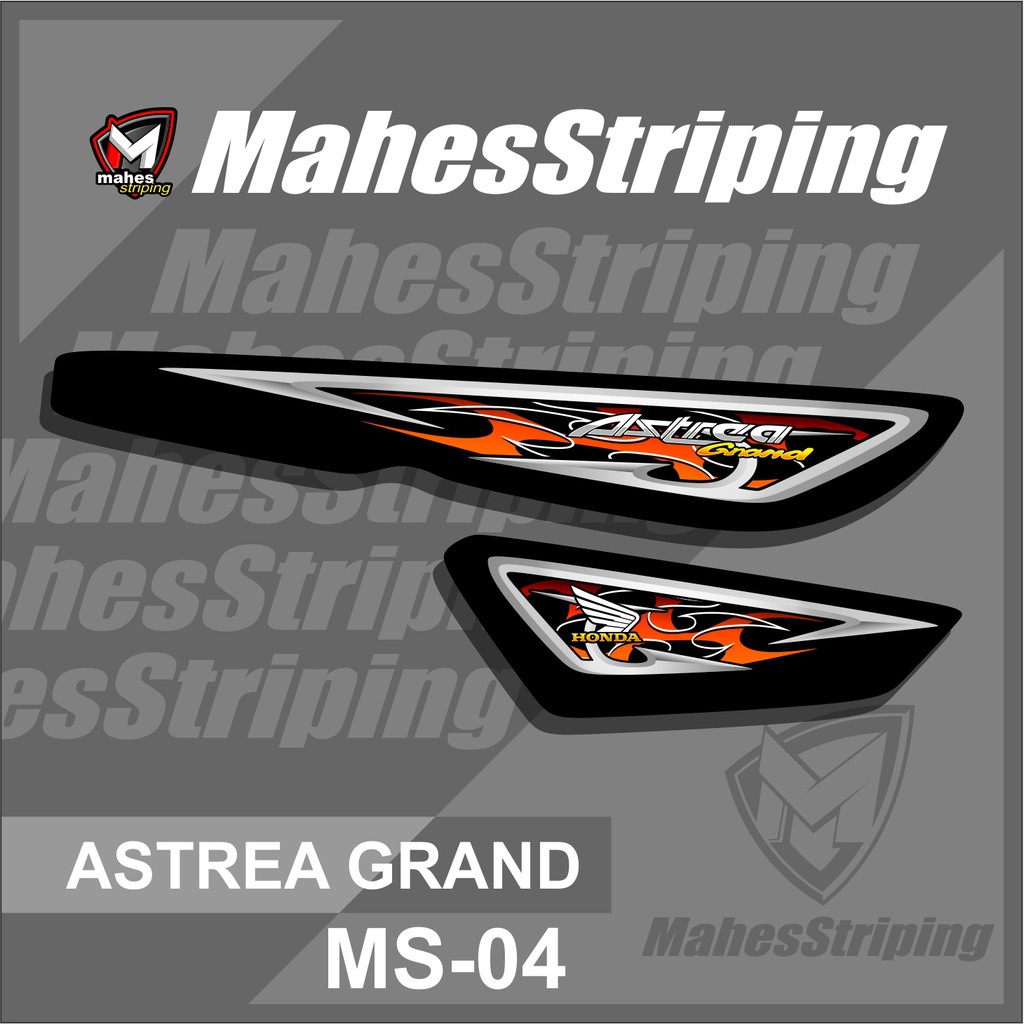 Jual Stiker Striping Variasi Lis Motor Astrea Grand Motif Airbrush Grafis Elegant MS 04 Indonesia Shopee Indonesia