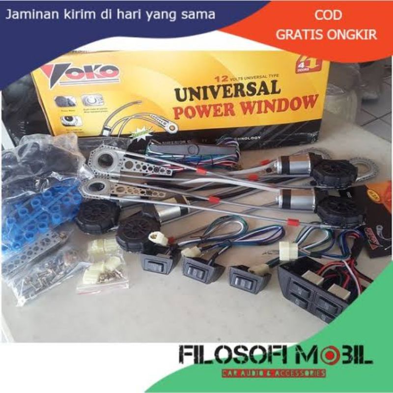 POWER WINDOW YOKO UNIVERSAL BISA UNTUK SEMUA JENIS MOBIL