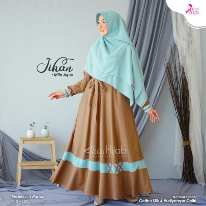 GAMIS JIHAN SET KHIMAR II  ALWA HIJAB