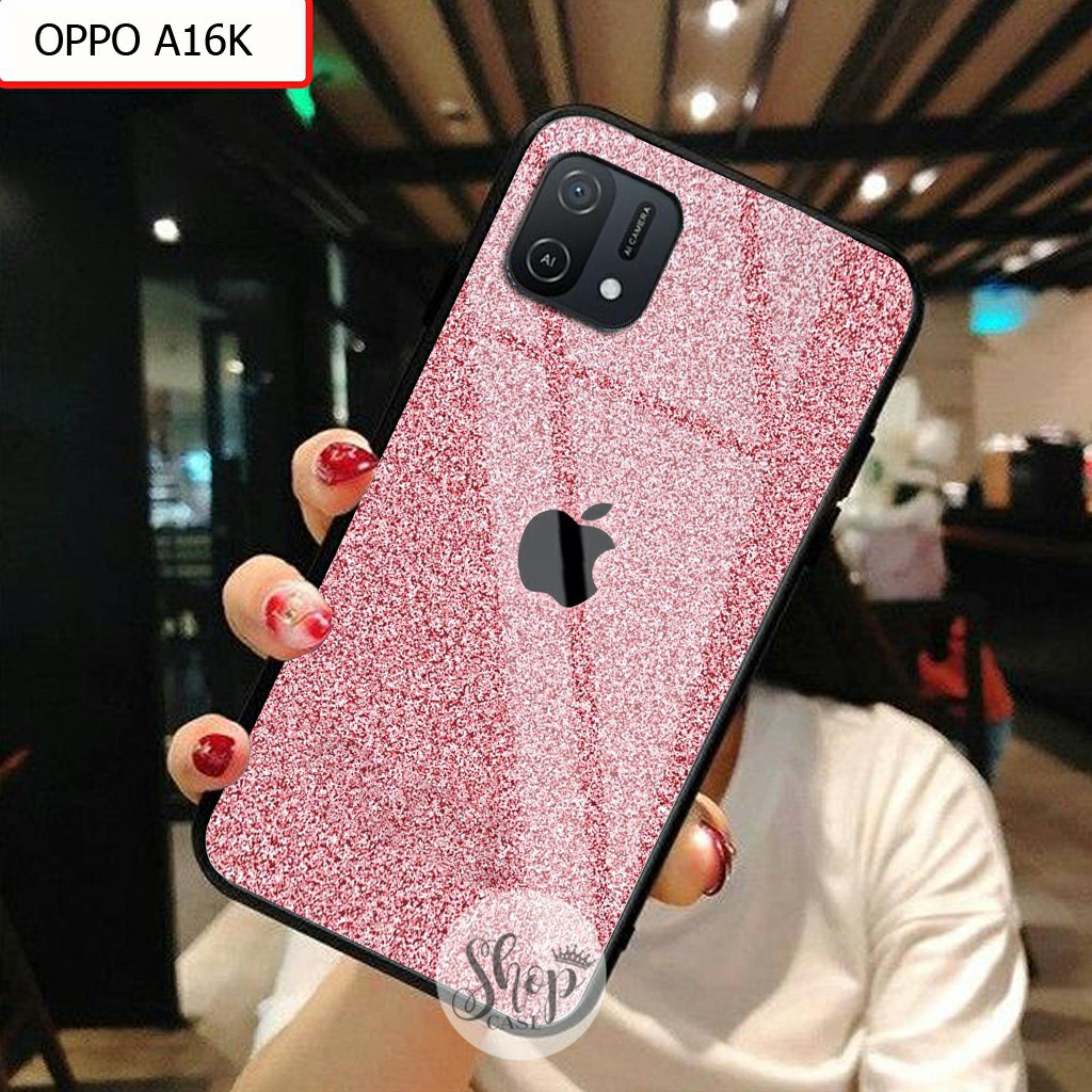 Softcase Glass Oppo A16K A16E  - Case Oppo A16K A16E - Case Lucu - case Oppo A16K A16E - kesing Oppo