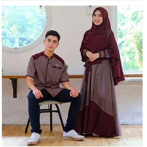 GAMIS COUPLE/ PASANGAN/ GAMIS FASHION MUSLIM DRESS SYARI SET/ SAMAWA CP TERMURAH TERLARIS