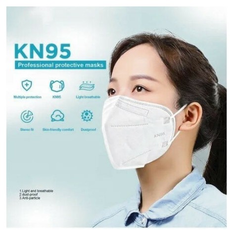 Masker KN95 isi 50pcs Earloop Disposable Mask KN 95 Masker medis KN95 isi 50 pcs