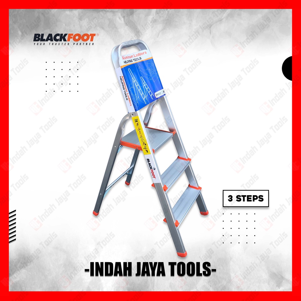 BLACKFOOT Tangga ALUMUNIUM 3S 3 Step - Tangga Lipat Rumah Ladder