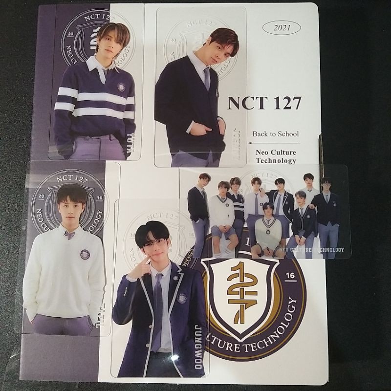 Clear Bookmark Package Back To School Kit B2S Jungwoo Yuta Johnny Taeil Group