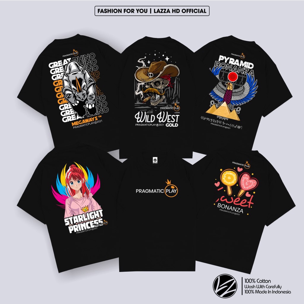 Kaos Baju Distro Pragmaticplay Pragmatic Play Game Great Rhino Megaways Wild West Gold Pyramid Sweet