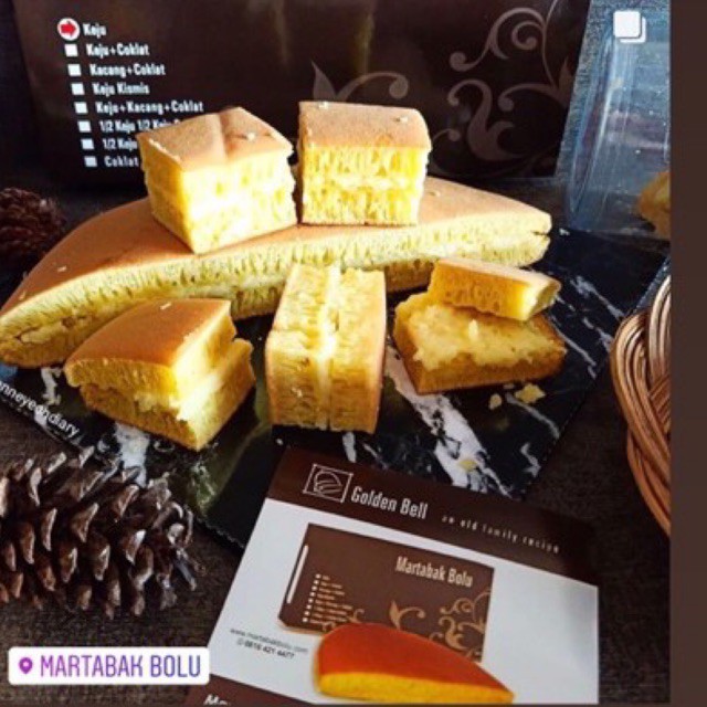

GR Martabak Bolu Golden Bell via jne yes same day instant