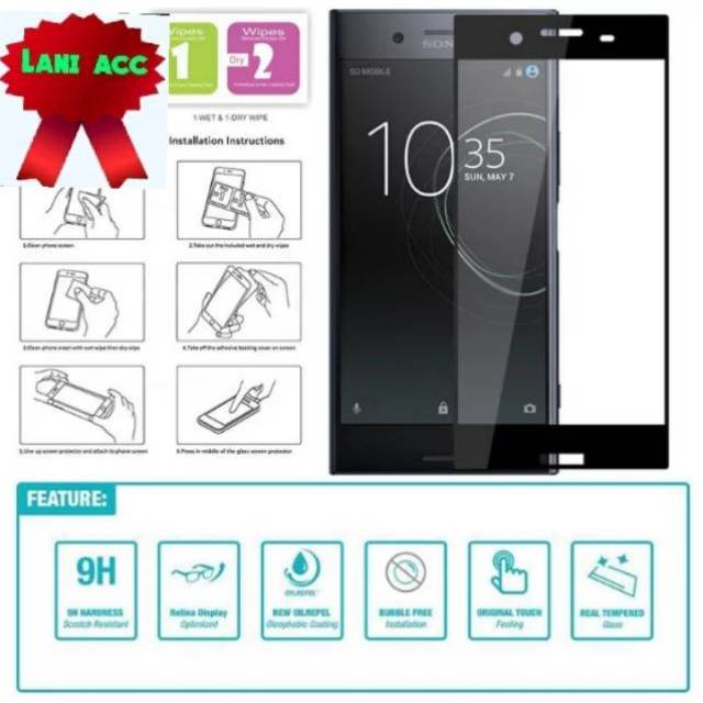 Tempered Glass Sony Xperia XZ Premium Full Cover Docomo & Global