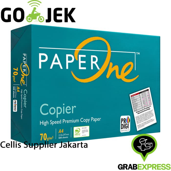 

PaperOne Kertas HVS Fotocopy 70 gram A4 - Ream L1