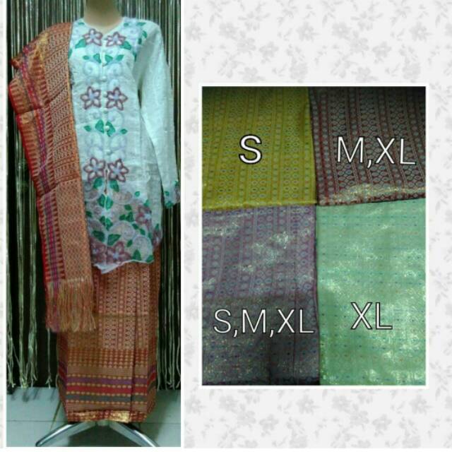 Obral rok tenun Songket + selendang