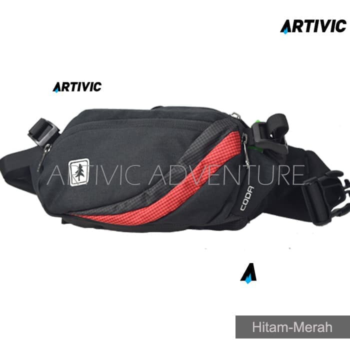 Tas Pinggang Consina Coda Murah - Hitam-Abu