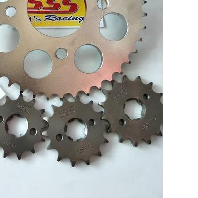 ♟ GEAR SSS Depan - Belakang 415 - 428 Kharisma - Supra Fit New - Supra X 125 - Blade - Revo ALL SIZE