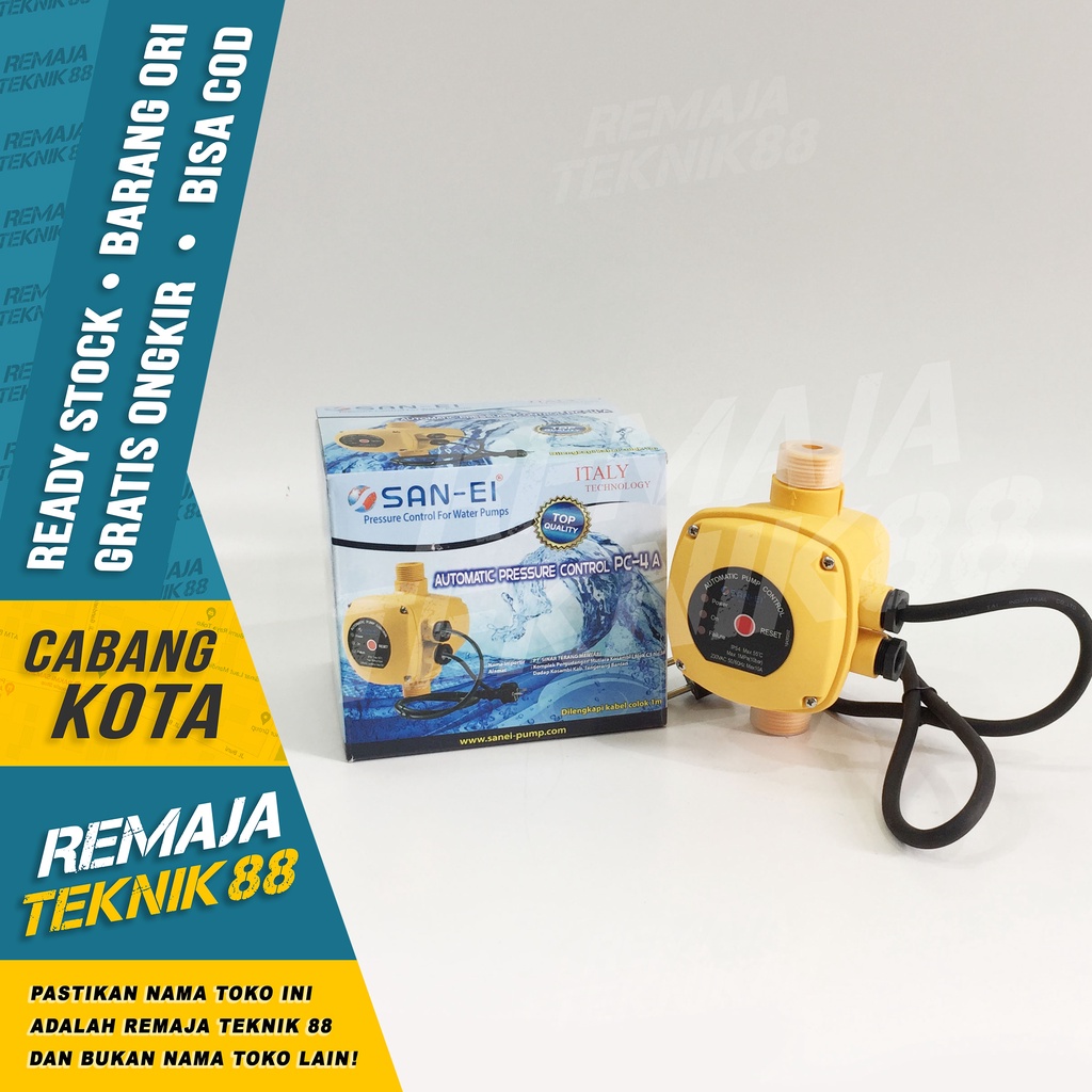 OTOMATIS POMPA DORONG / RADAR PELAMPUNG TOREN TANGKI merk SAN-EI PC4