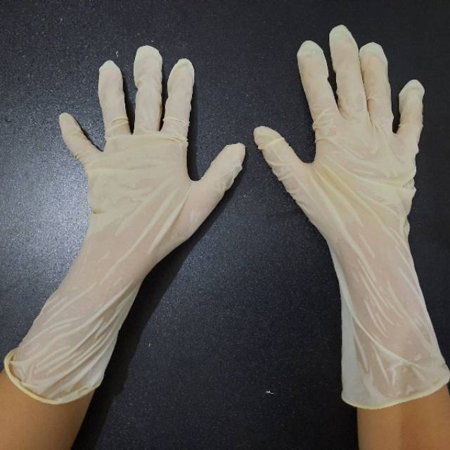 Sarung Tangan Karet ( Sepasang ) Rubber Gloves - Latex Gloves