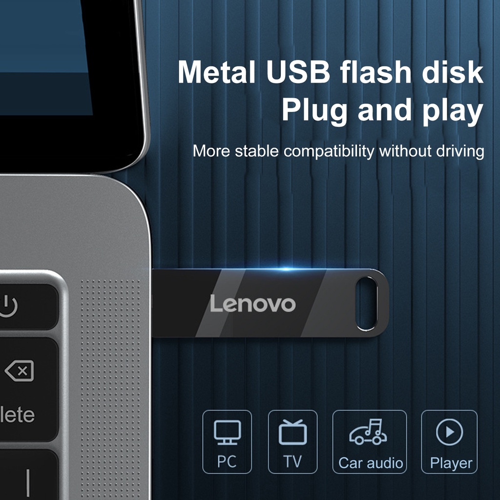 LENOVO (Huluboy) Flashdisk USB 3.0 High Speed 4GB / 8GB / 16GB / 32G / 64GB / 128GB Anti Air Untuk Komputer