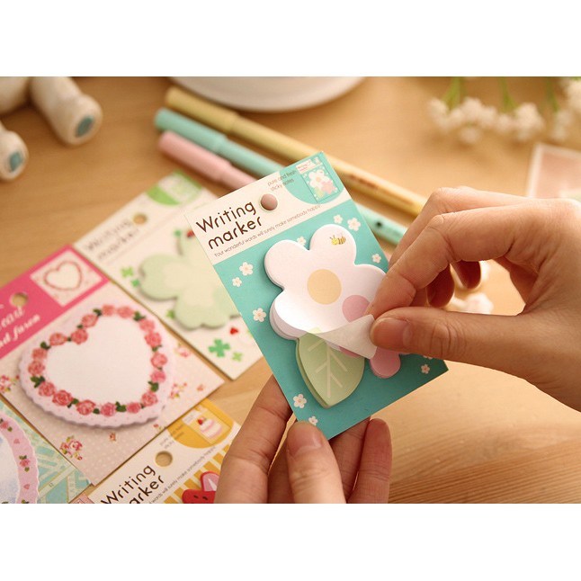 KSY016 - Post it Cupcake / Heart / Bunga lucu Notes Kecil-2