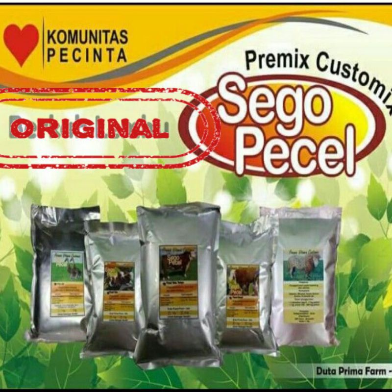 Sego pecel premix empal sego pecel tahu tempe sego pecel telor nutrisi untuk sapi