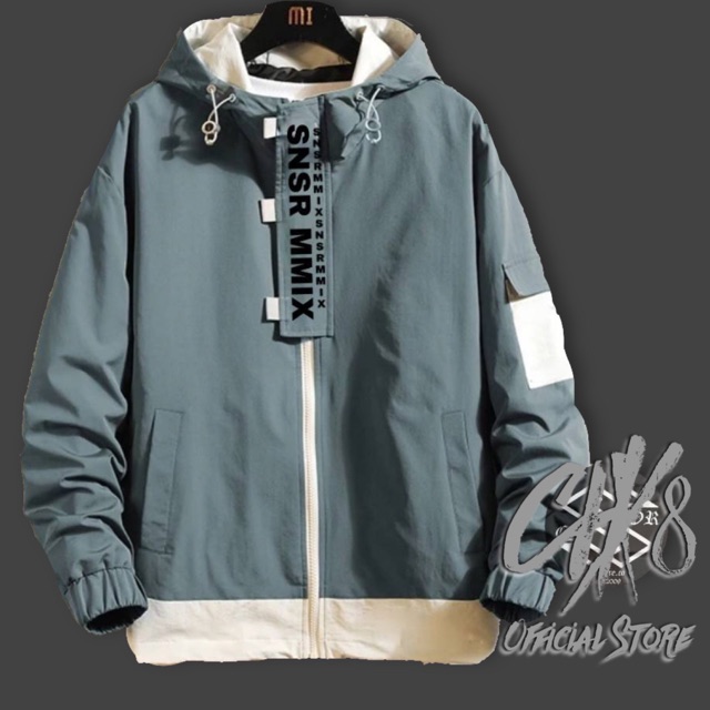Original Jaket Hoodie SNSR Mmix Jaket Kanvas Hoodie Pria Terbaru