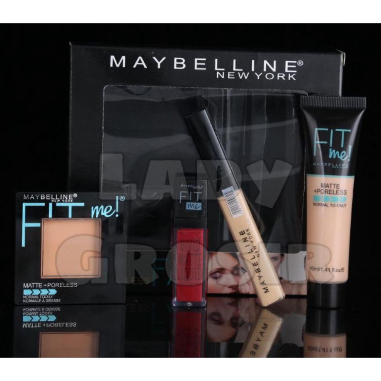 Maybeline Fit Me 4In1 / Make Up Set Maybeline Fit Me 4In1 / Paket Komplit 4In1