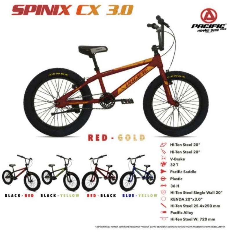 BMX 20 PACIFIC SPINIX CX BAN 3.0