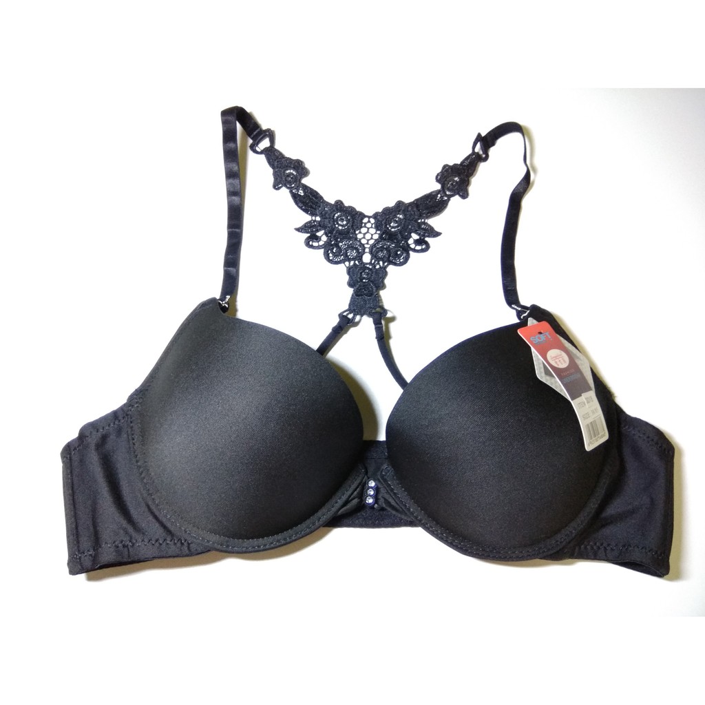 Bra Fashion - BH Bukaan Depan - Black Flowers