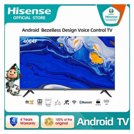 TV LED HISENSE 40E4F 40 INCH SMART ANDROID BEZELLESS