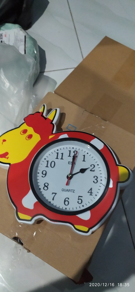 Jam Dinding Esa 433 Ikan Souvenir Diameter 23 Cm Best Seller