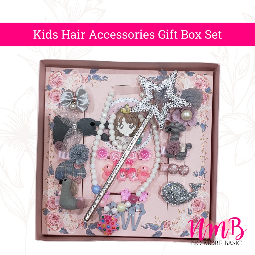 Jepitan Rambut Anak Set Box Kids Hair Accessories Gift Box Set