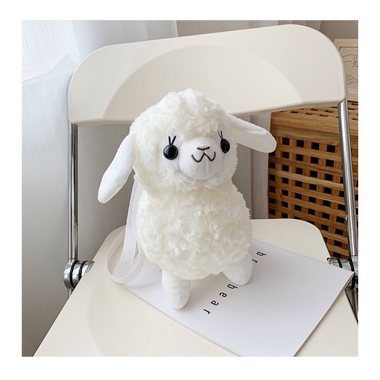 ALPACA PLUSH SLING BAG CUTE KOREAN STYLE