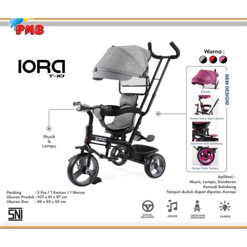 Sepeda Roda Tiga Anak PMB IORA T-10