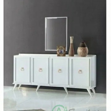 Bufet Modern Vega Minimalis - Kayu Mahoni