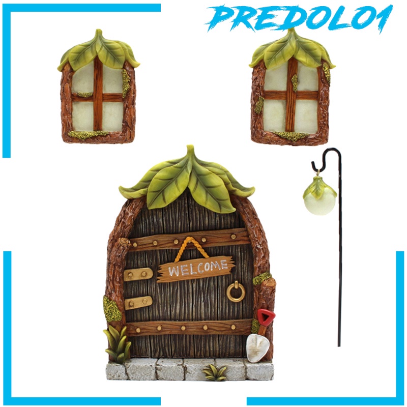 (Predolo1) Miniatur Pintu / Jendela Untuk Dekorasi Taman Peri