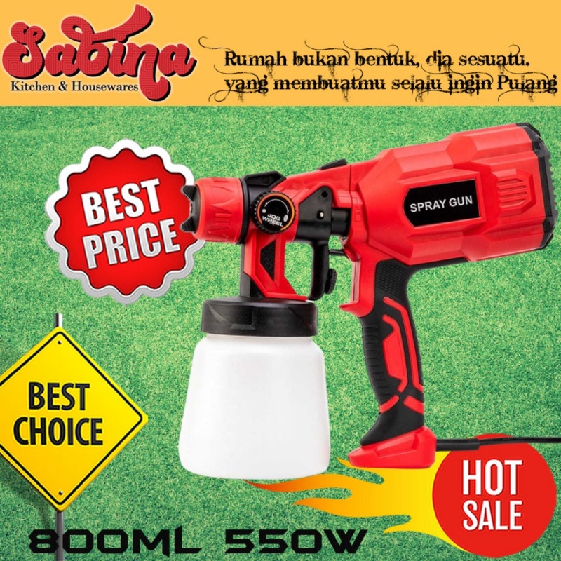 Mesin Semprot Cat Cairan Listrik Electric Spray Gun 800ml 500W