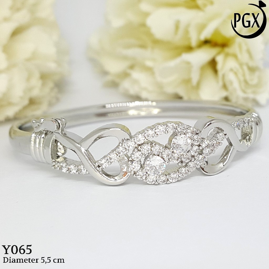 PGX Gelang Xuping Wanita Bangkok Bangle Aksesoris Perhiasan Lapis Emas - Y065