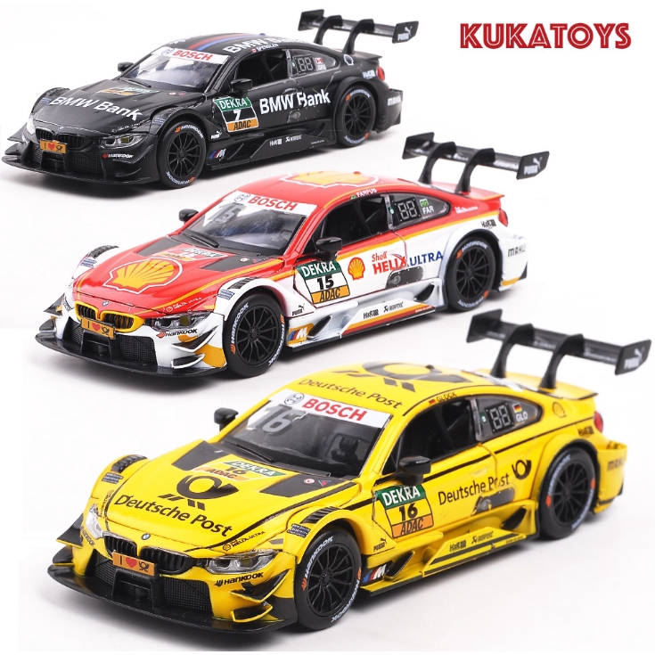 Miniatur Diecast Mobil  Balap  BMW  M4 dtm 2021 Skala 1 32 