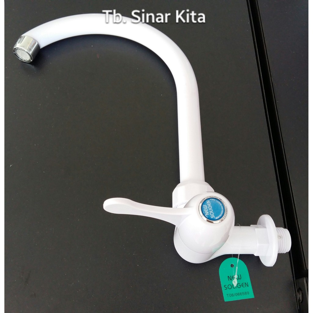 Kran Sink Plastik Engkol | Kran Angsa Plastik Engkol - Soligen