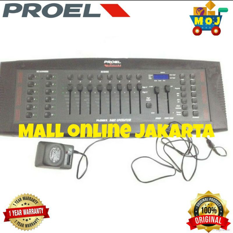 mixer dmx proel plcndx 4 moving head controler plcndx4