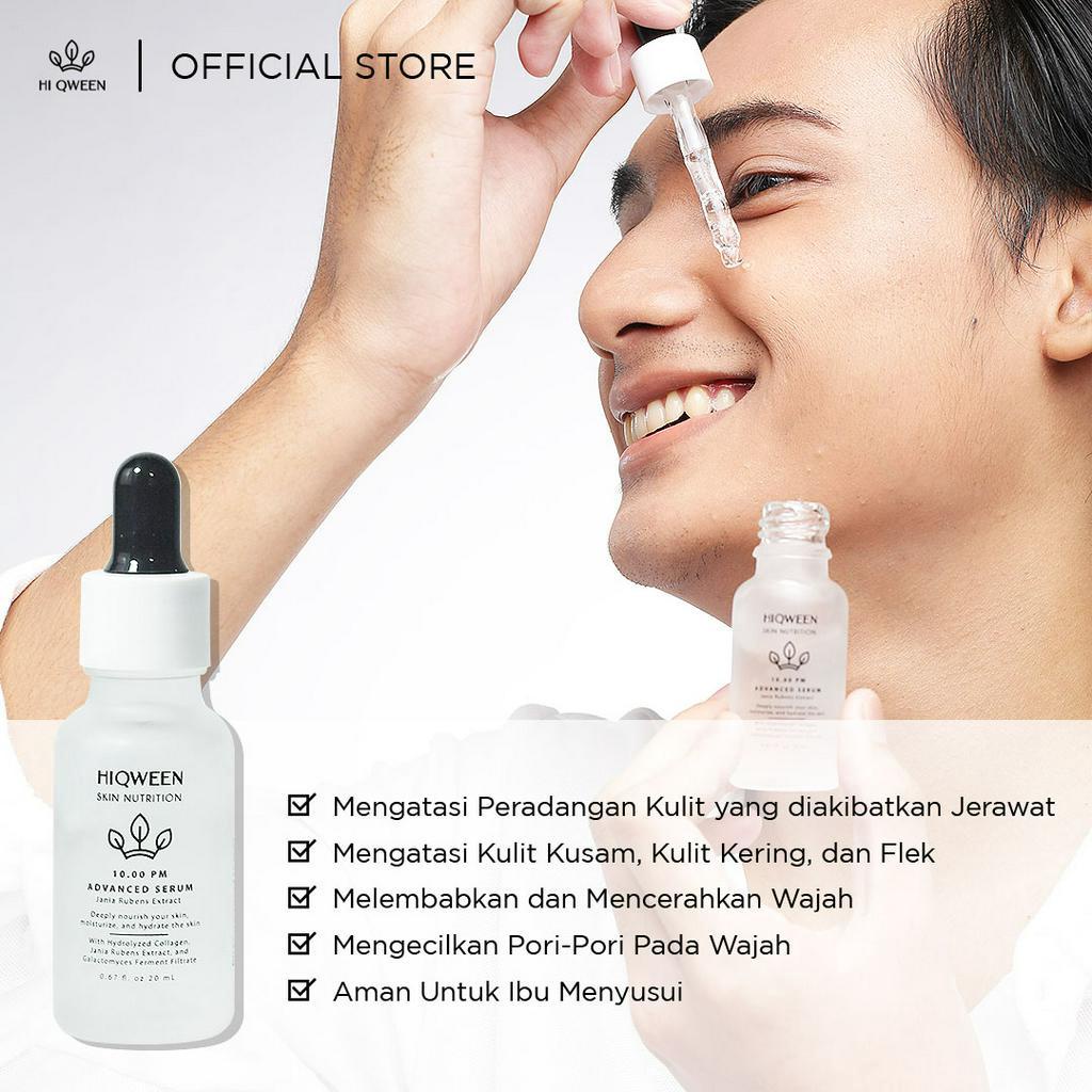 Hiqween 10:00pm Advanced Serum Juara atasi kulit bruntusan, Kering, Jerawat dan Kusam