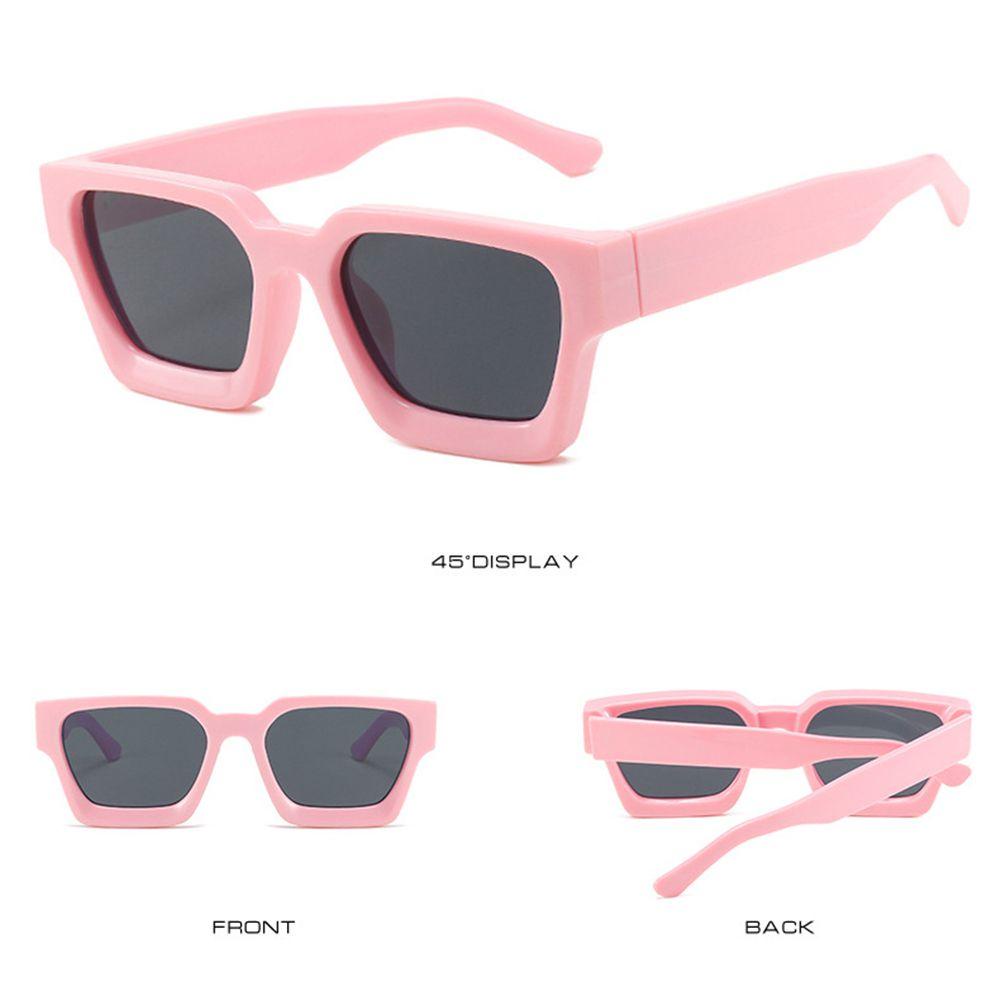 Suyo Kacamata Retro Trendy Punk Bingkai Persegi Tebal Ladies Shades