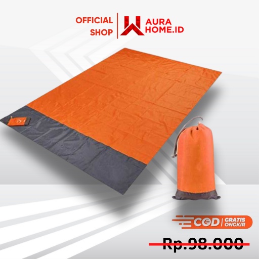 Karpet Lipat Camping Piknik Waterproof Mat 140 x 200cm FS / Karpet Gelaran Tikar Matras Lipat Pantai