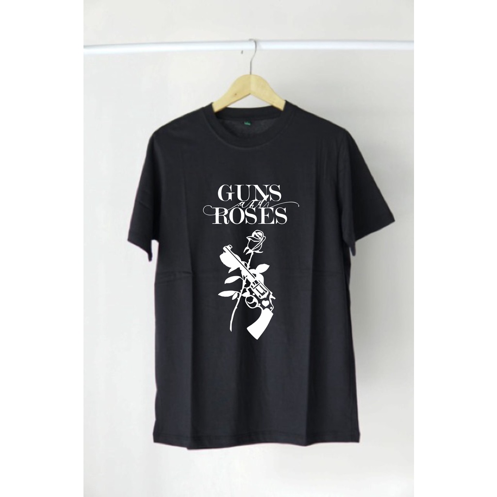 kaos band guns n roses baju musik rock logo guns tshirt tee pria wanita