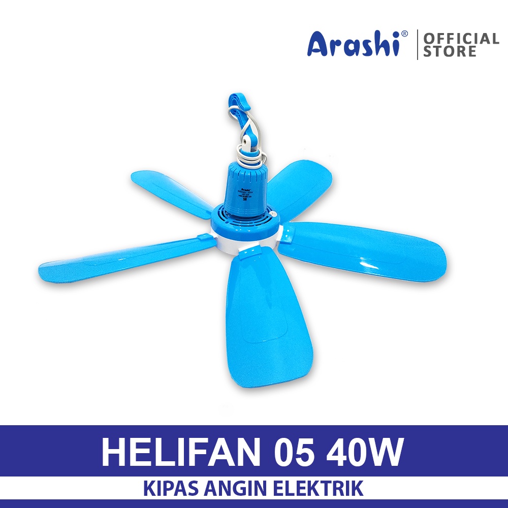 ARASHI Kipas Angin Gantung 40 Watt / Helifan 5 Baling - Garansi 1 Tahun