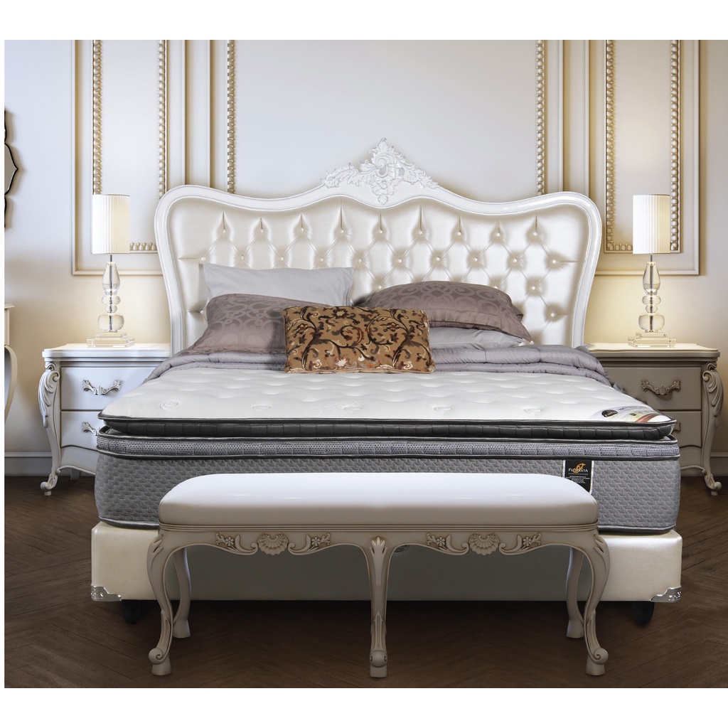 Springbed Floresta Royal Master Divan Pirelli Sandaran Flower Set Shopee Indonesia