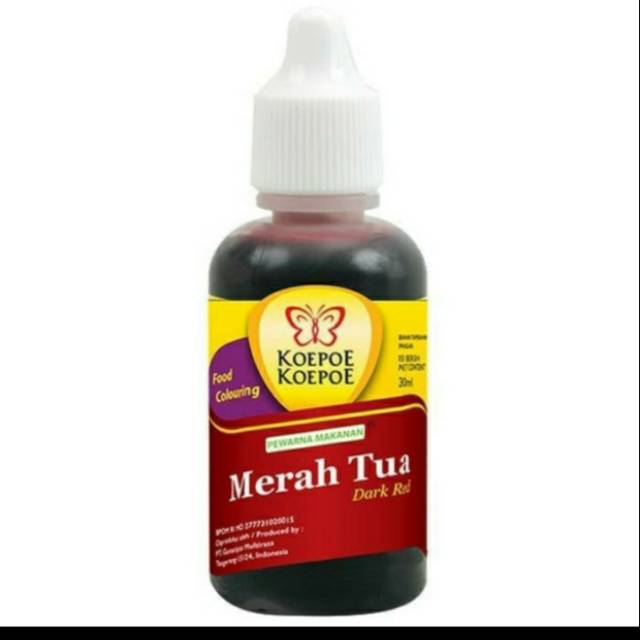 

KOEPOE KOEPOE PERWARNA MAKANAN MERAH TUA 30 ml