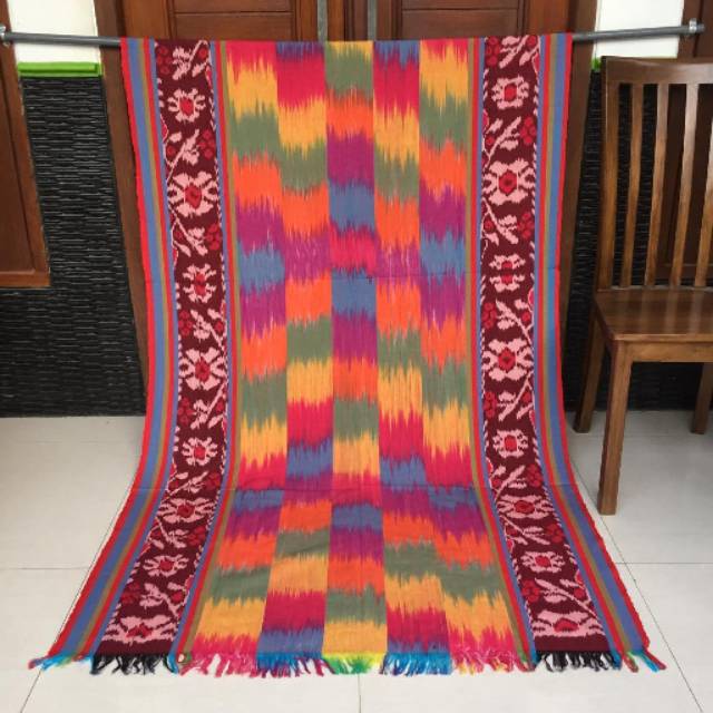KTJ Tenun blanket etnik pelangi