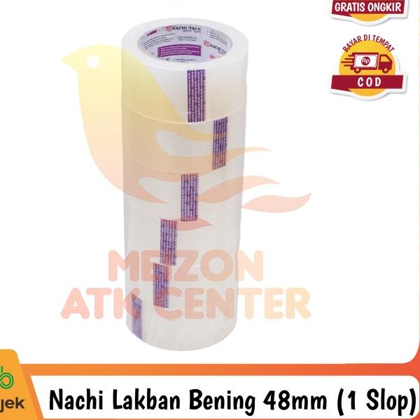 

Lakban OPP Bening NACHI 2 Inch / 48mm ( PerSlop = 6 roll)